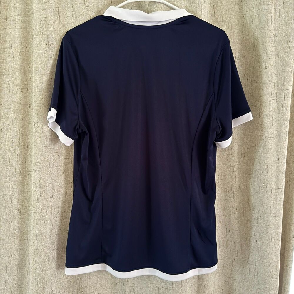 PGA Tour Women’s Golf Polo Shirt XL Navy Pink Colorblock Performance - Picture 2 of 7